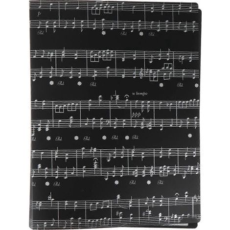 Tragbarer Notenordner im A4-Format (schwarz) – 31 x 24 x 3 cm – Schwarz (1/4)