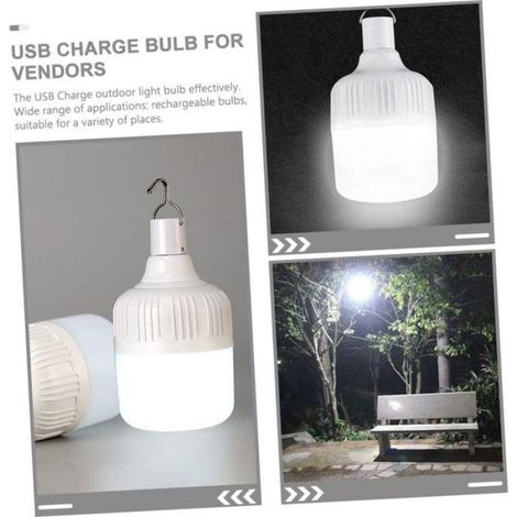 Lanterne De Camping - LED Rechargeable USB - 5 Modes Luminosité - Extérieur Randonnée Jardin - 2 Pièces (1/5)