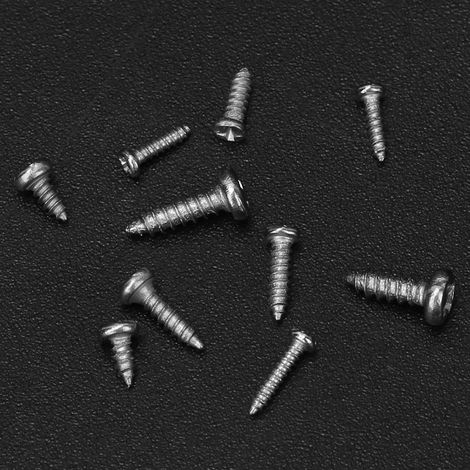 1000-teiliges Set aus Edelstahl-Mini-Kreuzschlitz-Linsenkopf-Selbstschneidschrauben M1 M1.2 M1.4 M1.7 (1/5)