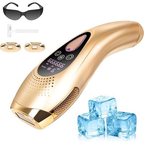 Appareil d'épilation IPL - Refroidissement saphir - 9 niveaux - Sans douleur - Pour homme et femme (1/5)