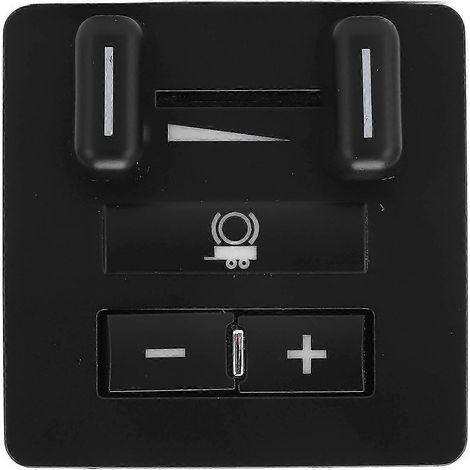 Interrupteur de commande de frein de remorque 15926102 Noir Lisse Robuste Remplacement pour Silverado 2007-2014 (1/4)