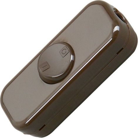 Interrupteur pour câble souple Kopp 193606003 marron 1 x Off/On 10 A 1 pc(s) W720241 (1/4)