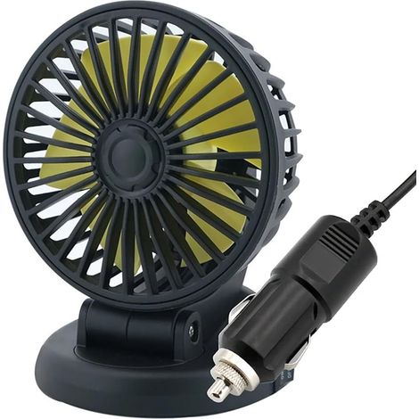 Ventilateur Refroidissement Voiture USB Rotatif – 5V/12V/24V Pour (1/5)