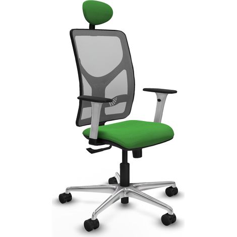 Chaise de bureau piqueras y crespo Motilla blanc support lombaire (1/2)