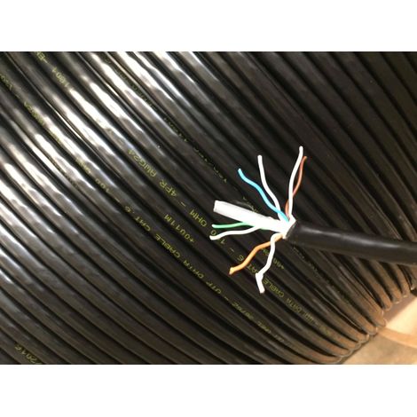 Micro tek al metro cavo dati di rete utp categoria 6 pvc/pe da esterno e posa interrata nero mtk65peb32