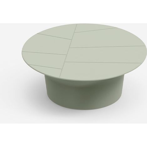 Tavolino da giardino in polietilene design moderno Vera - Verde (1/4)