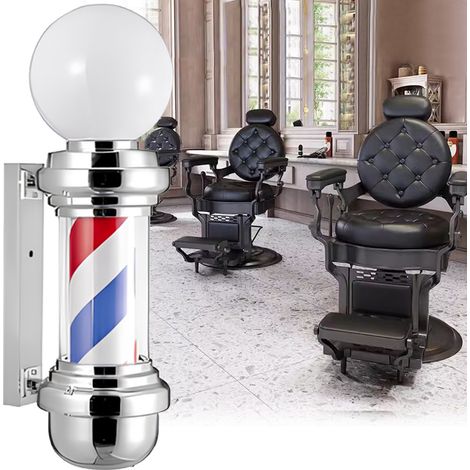 Lámpara de techo LED tipo columna, letrero publicitario para barbería o salón de belleza, 67 cm. (1/2)