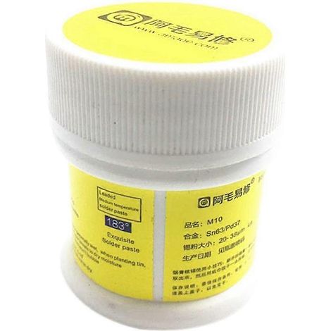 Pâte à souder M10 50 g, flux de pâte d'étain Sn42Bi58 pour circuits imprimés de téléphones portables, BGA et SMD, à température moyenne. Outils de réparation. (1/4)