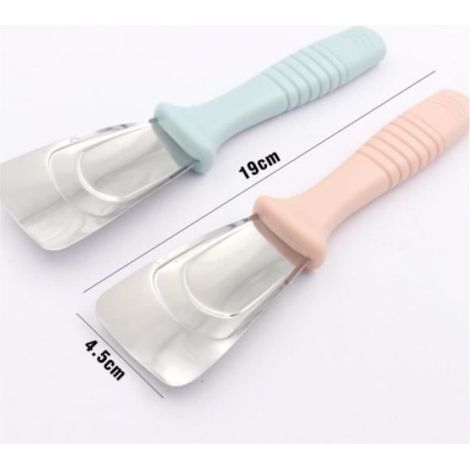 Grattoir à glace - Pelle de Cuisine - Acier Inoxydable - Antidérapant - Multifonction - 19x4,5 cm (1/4)