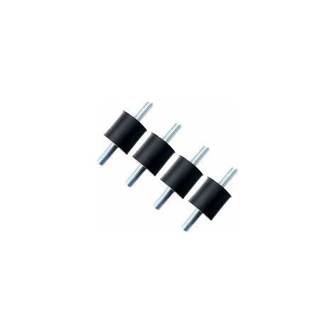 Support En Caoutchouc - M6 - 25 x 20 mm - Pour Amortissement Anti-Vibration - Pour Bateau Voiture Silencieux - Lot De 4 (1/5)