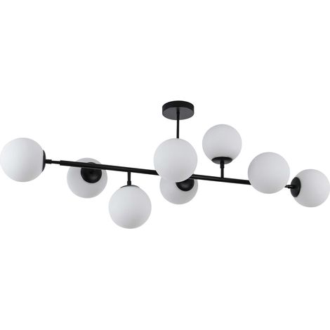 Lampada a sospensione Dorado Light Prestige 8xE14 nera (1/5)