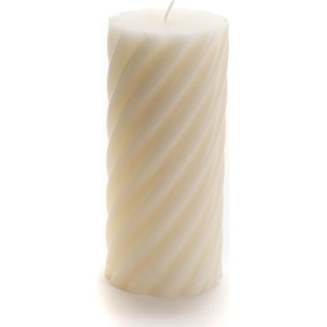 Amadeus - Bougie Torsade Grand modèle blanche (lot de 6) (1/2)
