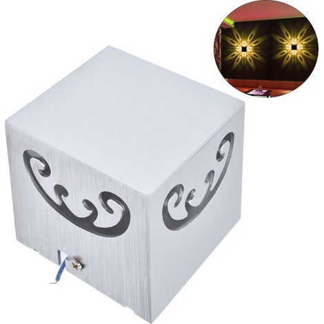 Plafonnier papillon LED 3W, cadre en aluminium, lumière diffuse, applique murale, applique murale papillon, plafonnier décoratif pour entrée de bar ou couloir, lumière chaude (1/5)