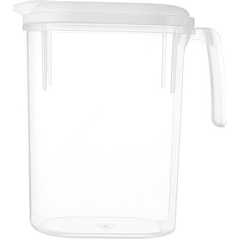 Carafe D'Eau Froide - Plastique Sans Bpa 1.8L - Couvercle Rabattable - Pour Réfrigérateur Et Jus (1/5)