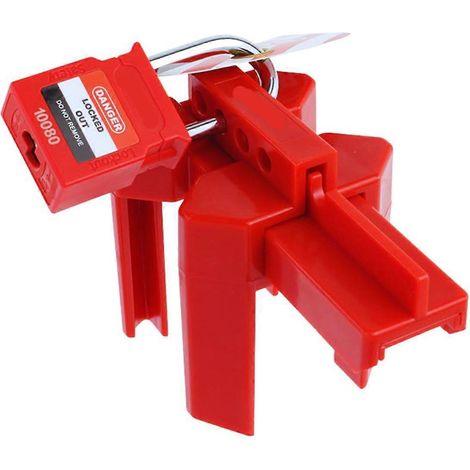 Dispositif de verrouillage de vanne à bille avec cadenas pour tuyau de diamètre extérieur de 1/2 à 2-1/2 pouces. (1/5)
