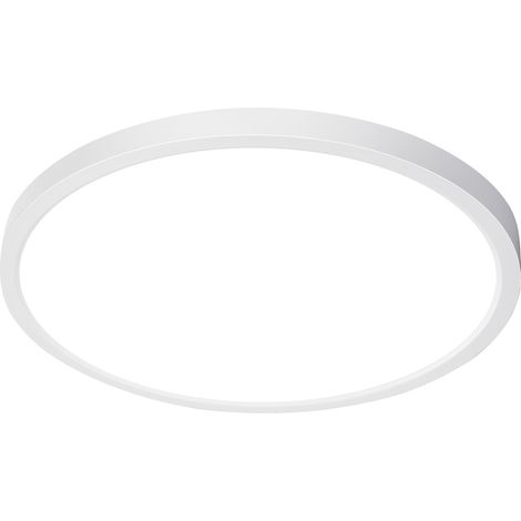 Oraymin Plafonnier LED Ultra-plat Ø30cm 24W 2400lm - 3 CCT En 1 (3000K/4000K/6500K Sélectionnable par Interrupteur) - Éclairage Moderne Design pour Salon, Chambre, Cuisine, Couloir (1/5)