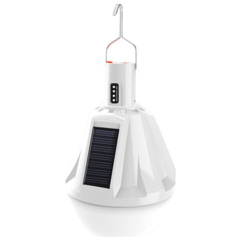 Ampoule LED solaire rechargeable par USB et étanche pour extérieur Télécommande incluse (1/5)