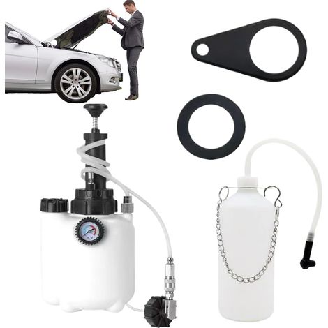 Kit de purge de freins à pression, pièce de rechange pour voitures, kit de vidange de liquide de frein de 3 litres  Pour remorque, camping-car, berline et pickup (1/5)