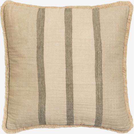 SKLUM Quadratisches Kissen 45x45 cm aus Baumwolle Nyland Creme-Beige                                  