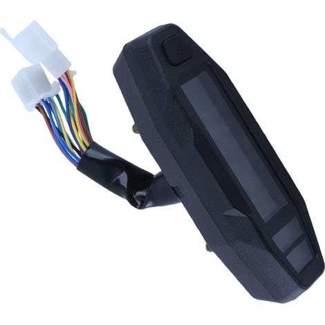 Jauge de Carburant de Compteur de Vitesse LCD, Affichage Numérique Universel de Haute Précision, Jauge d'odomètre avec Alimentation 12 V, Idéale pour le Boîtier ABS (1/5)