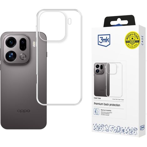 Custodia trasparente 3mk per Oppo Find X9 Pro. (1/5)
