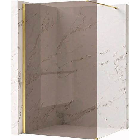 Paroi De Douche Rea Flexi Brown Gold 130