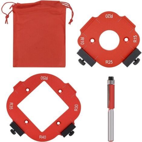 Dima per fresatrice in lega di alluminio, utensile ausiliario per taglio ad arco, dima angolare per fresatrici R10 R15 R20 R25 R30 R35 R40 R50 (1/4)