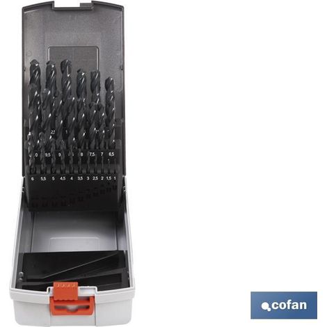 Estuche de 25 brocas para metal (Ø1-13 mm.) COFAN 09741142 (1/2)