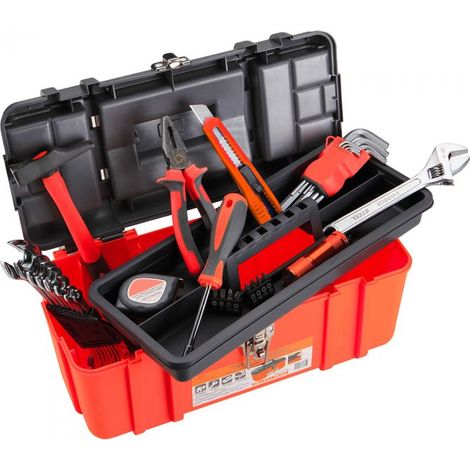 Boîte outils en plastique 33 pièces alyco orange ALYCO 170796 (1/3)