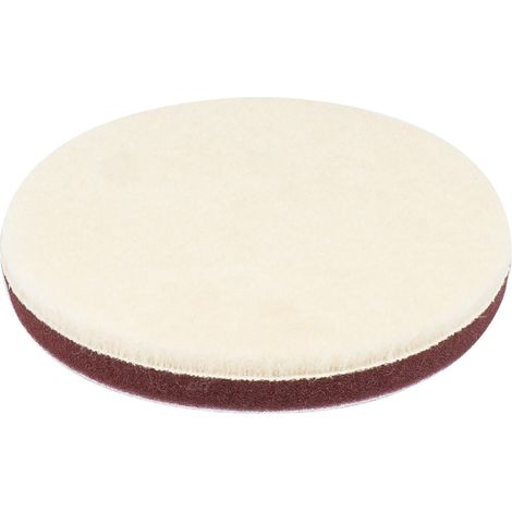 Almohadilla de pulido de lana, dura, con velcro, 125 mm AMiO-03706 (1/3)