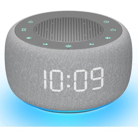 Réveil radio pour la chambre à coucher, Son de haute qualité et haut-parleur orienté vers le haut pour la radio, 4 sons de réveil (1/5)