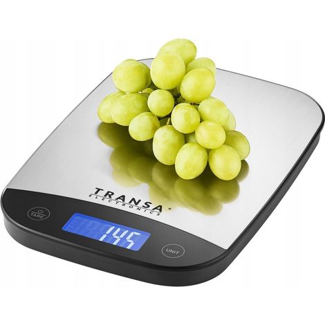 Balanza de cocina electrónica SilverScale PRECISE con pantalla táctil LCD.
