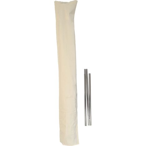 Telo protettivo per ombrelloni fino a 3 m dimensioni 160 x 28 cm impermeabile pratico in poliestere beige 040010139