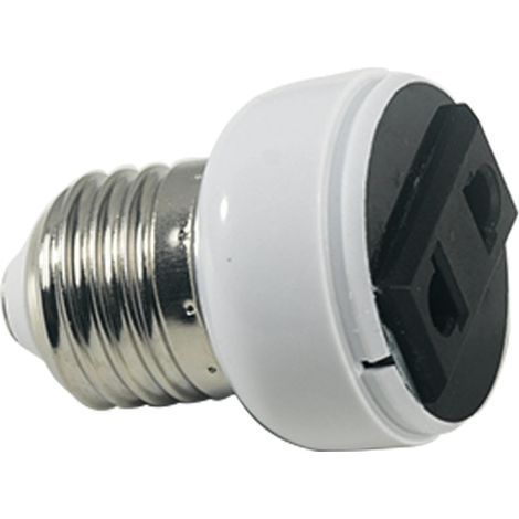 1 Pièce Convertisseur E27 Cache-prises Avec Convertisseur Prise Adaptateur, Douille,Sortie D'ampoule Support De Lampe Brancher Ampoules pour la maison et le studio (1/5)