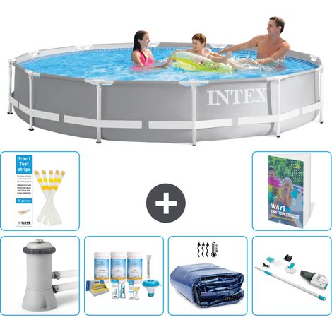 Prism Frame Pool Rund - 366x76 cm - 7-teilig S310