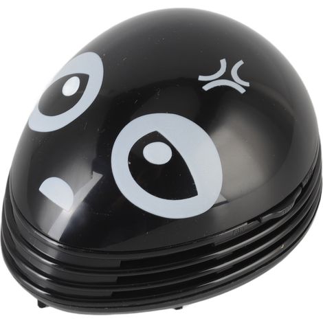 Mini balai à poussière de table portable, motif dessin animé mignon, pour la maison et le bureau (noir). (1/5)