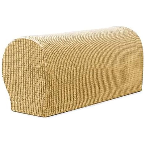Copribraccioli impermeabili da 4 pezzi, copribraccioli per divani in poliestere elasticizzato, copridivano in spandex per divano reclinabile da soggiorno (albicocca) (1/4)