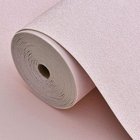 Papel pintado de espuma 3D, impermeable, apto para la decoración de paredes en el salón o el dormitorio, color rosa, 1 rollo (10 m de largo, 50 cm de ancho). (1/5)