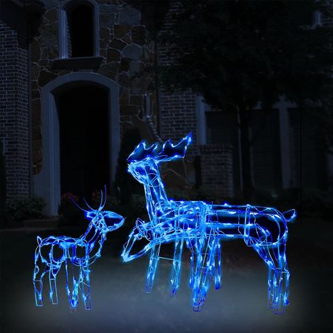 vidaXL Renos de Navidad de luces 229 LEDs 3 piezas (1/5)