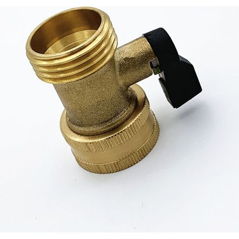Lntyq Schnellverbinder für Gartenschläuche mit Absperrventil, 3/4-Zoll-Schnellkupplungen mit Kugelhahn, Easy Connect- und Schnellverschlussadapter (1/5)