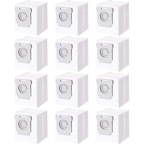 Paquete de 12 bolsas para aspiradora iRobot Roomba i7 i7+ i3 i3+ i4 i4+ i6 i6+ j7 j7+ i8 i8+S9 S9+ E5 E6 E7, accesorios para bolsas de polvo-Crezuo-Crezuo