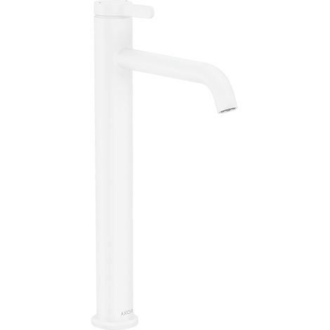Axor One - Mitigeur de lavabo avec vidage, EcoSmart, blanc mat 48002700 (1/2)