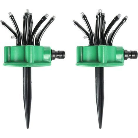(13×9×9cm)360 degree Adjustable Garden Automatic Multi-Head Sprinkler Gardening Garden Tools Watering Sprinkler Watering Can Shower Irrigation (1/4)
