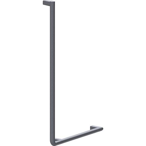 Winkelgriff Normbau Serie Cavere aus Aluminium, 90°, Anthrazit-Metallic, links, 950 x 500 mm - 7464031095