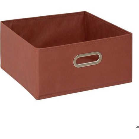 Panier - 31 x 31 x 15 cm - Structure En Polypropylène PP - Poignées En Métal - Plateau En Carton - Rectangle - 1 Pièce (1/5)
