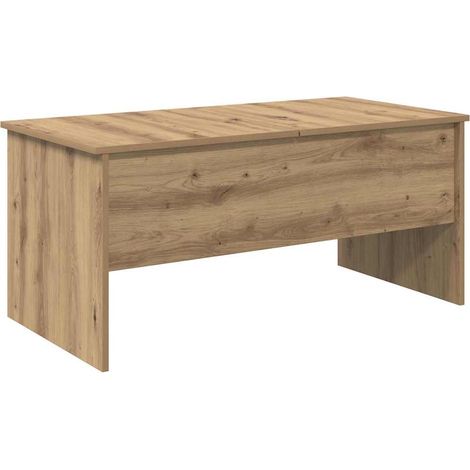 Maison Exclusive - Mesa de Café Roble artesanal 102 x 50,5 x 46,5