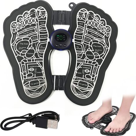 Appareil de massage des pieds EMS avec télécommande, 6 modes 15-AquaForge