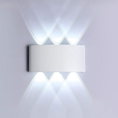 Applique Murale LED 6W Étanche IP65 - Blanc Froid 6000K - Décorative pour Chambre, Couloir, Salon, Escalier, Hôtel, Bar