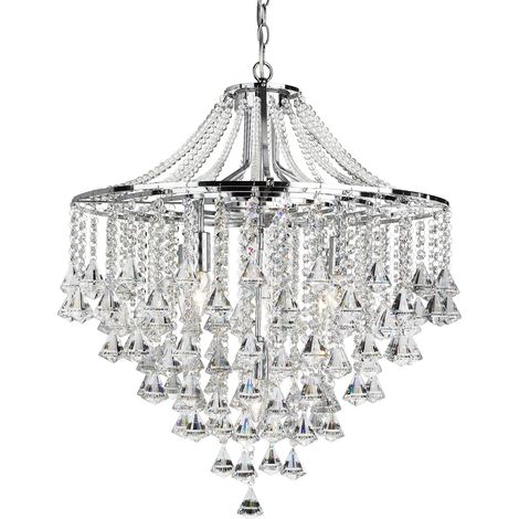 Searchlight Dorchester - Lampadario a 5 luci con finitura cromata, attacco E14 (1/5)