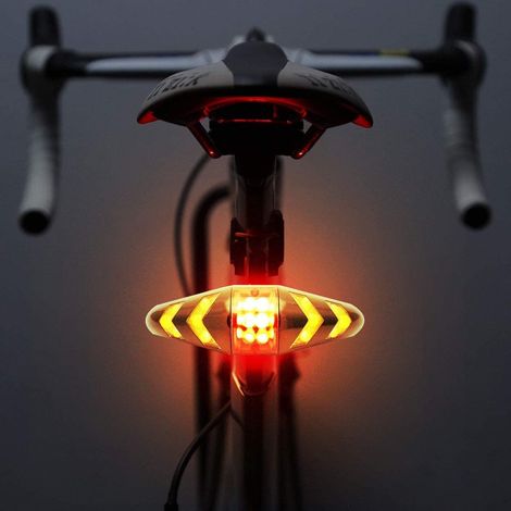 Clignotant de vélo rechargeable et étanche avec télécommande.-AquaForge (1/5)